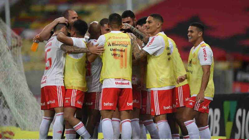 Time gaúcho atropelou o Flamengo no Maracanã - Divulgação / Internacional