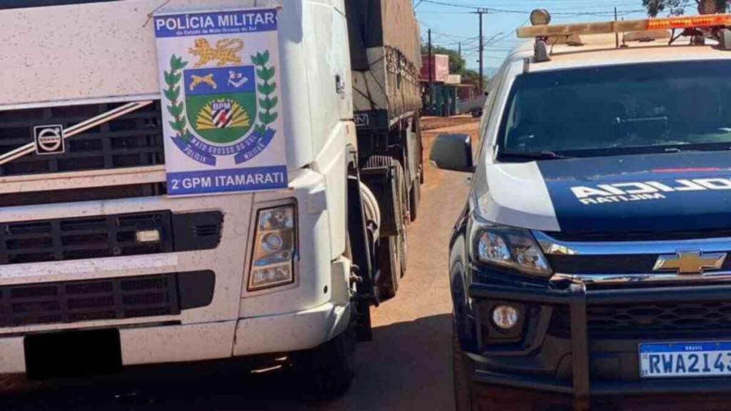 Veículo teria sido roubada em SP; Foto: Reprodução/PM