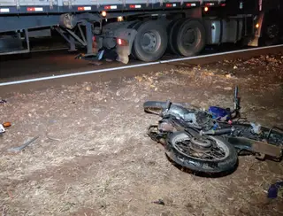 Motociclista morre ao bater de frente com carreta na MS 276 entre Indápolis e Lagoa Bonita