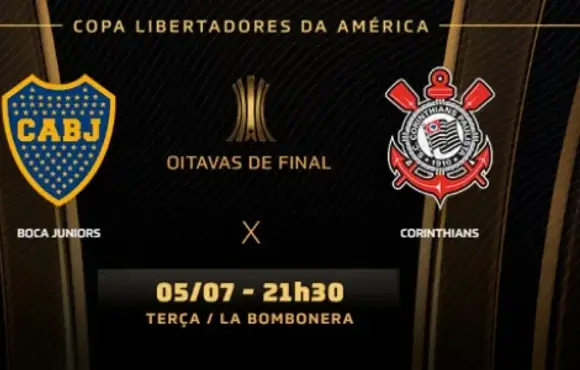 Libertadores: Boca Juniors e Corinthians duelam nesta noite em jogo de mata mata